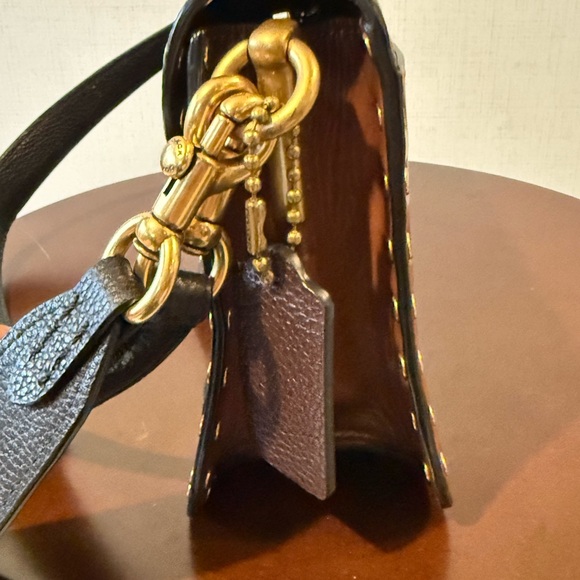 Coach Tabby 26 Brown and Black Studded Bag - Picture 6 of 6